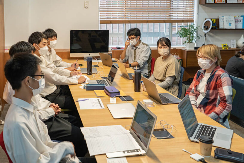 宮崎工業高校の生徒と座談会