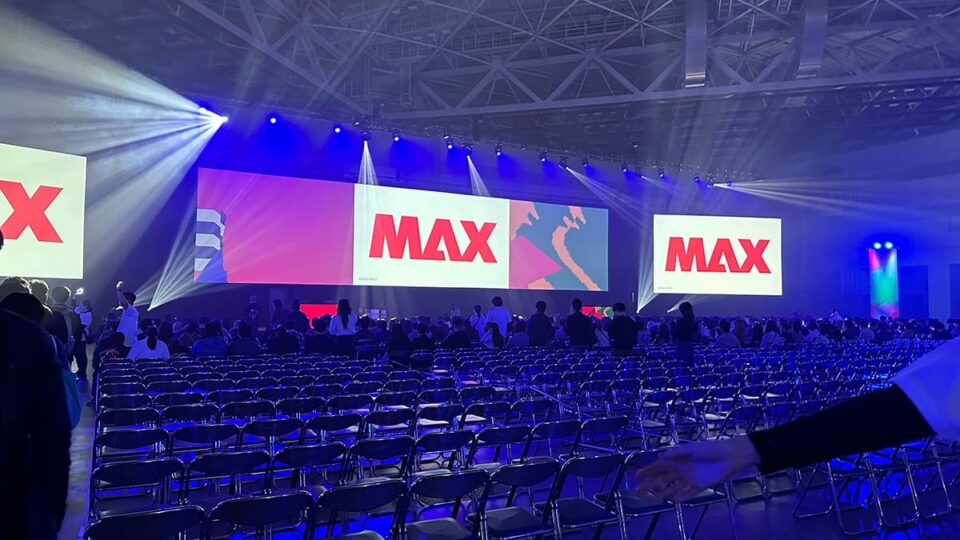 Adobe MAX Japan 2023 キーノートの会場の様子